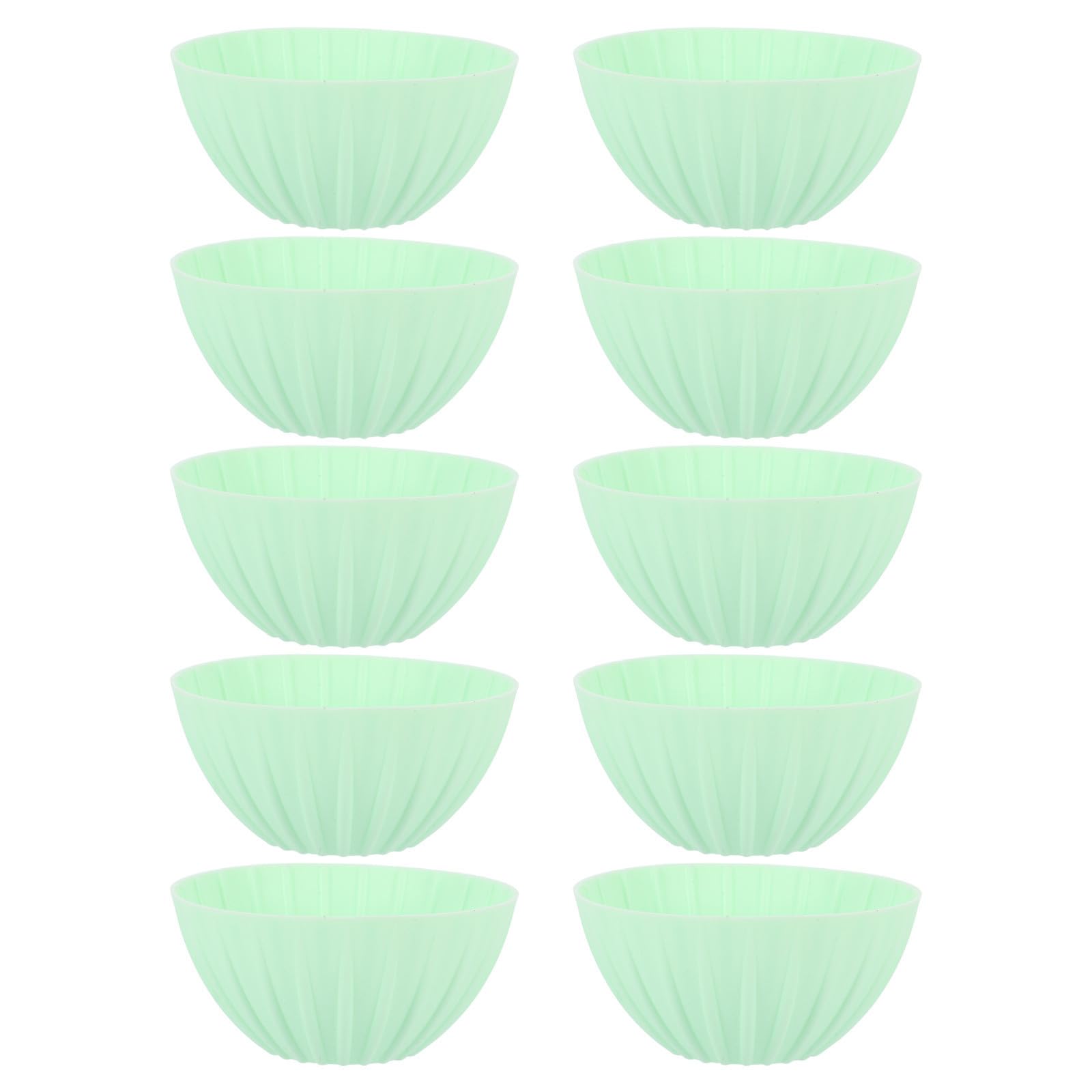 10 Pezzi Cesto per Lievitazione Pane in Silicone Verde