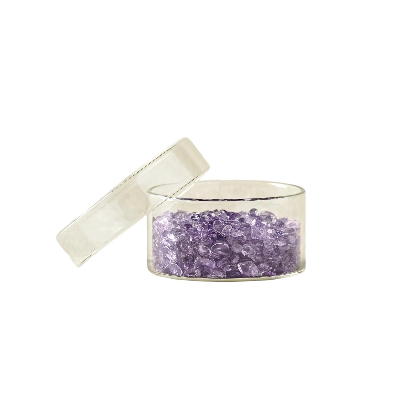Natural Amethyst Crystal Chips – "Free Energy Chip Series" Inner Wisdom Desk Decor, a Calming Gift for Home or Office – Includes 1 Jar of Natural Amethyst Chips