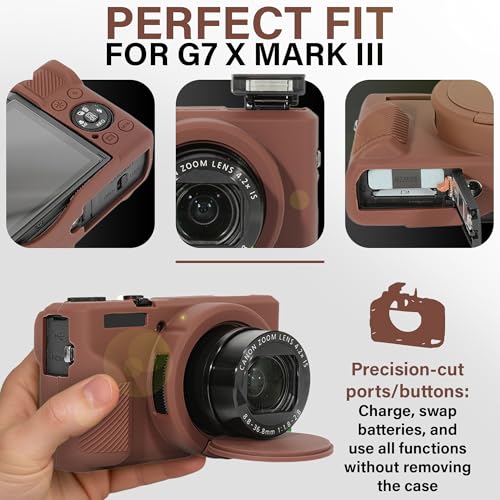 Funda de silicona para Canon PowerShot G7X Mark III miniatura 3