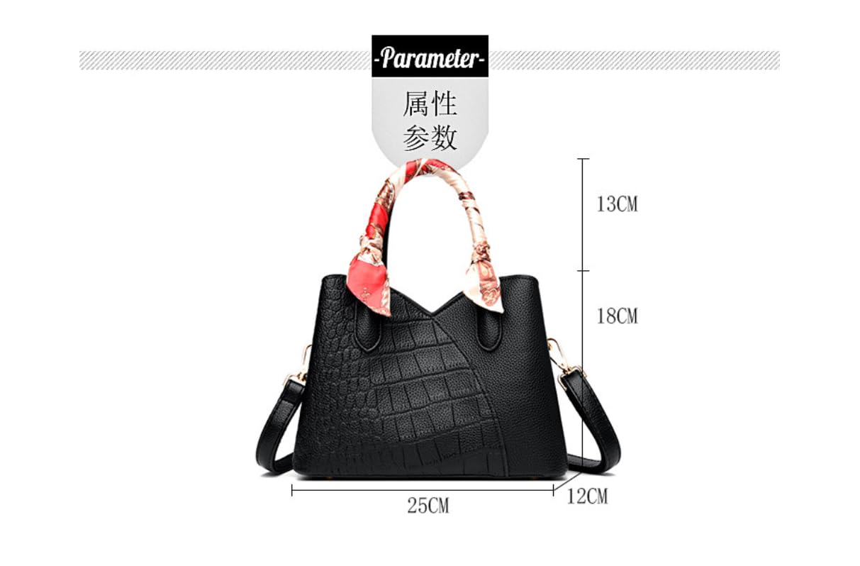 BHUJIA Borsa da donna con design in seta, sciarpa a mano, motivo pietra, monospalla, borsa a tracolla