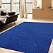 Solid Color Area Rugs Neon Blue - 5' x 7' Rectangle, Indoor, Stain & Fade Resistant, Perfect for Living Room, Bedroom, Dining Room, Entryway, Doorway, Pet & Kids Friendly Rug, Wedding, Made in USA