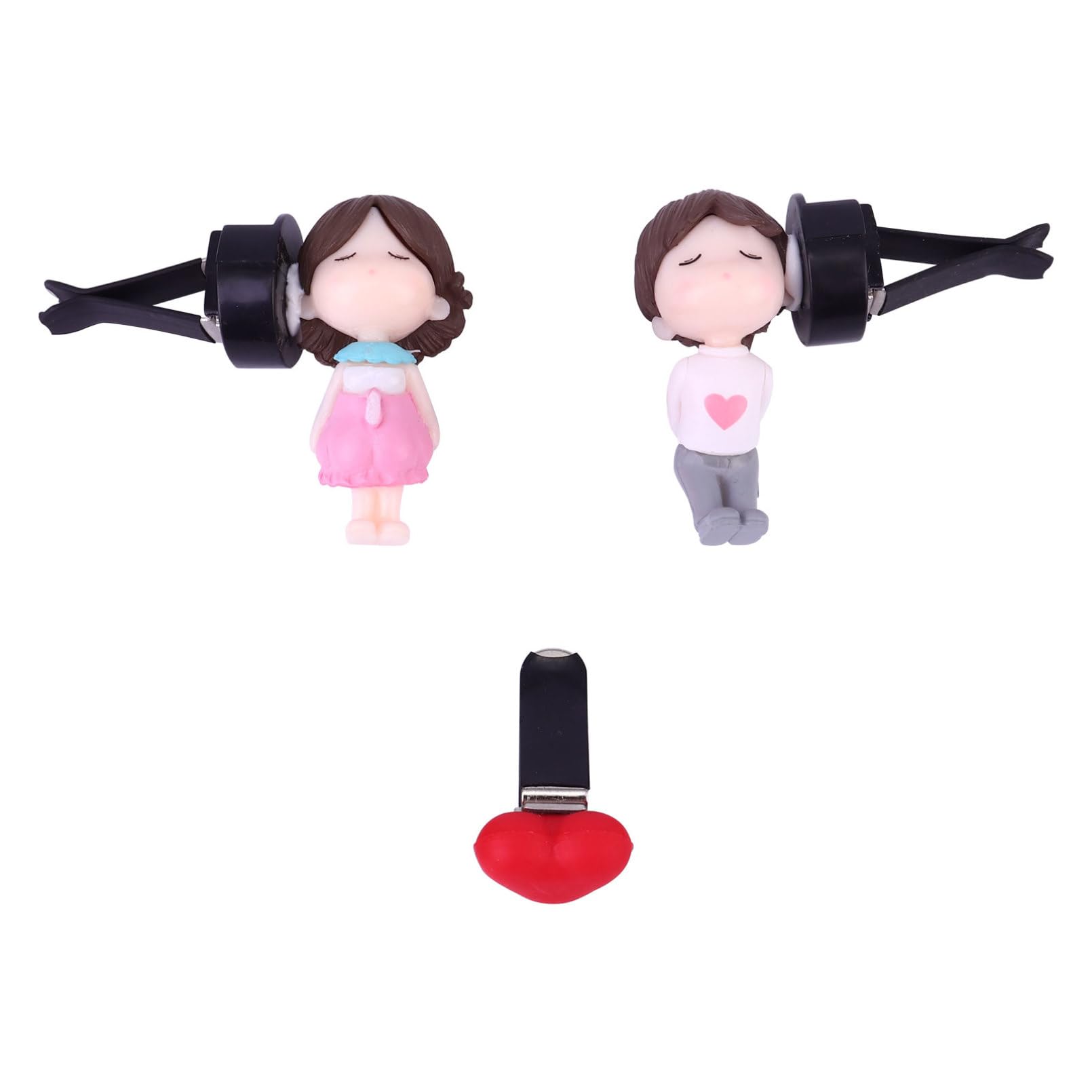 iplusmile 3sets Clip Diffusore Profumo Per Auto Decorazione Carina Per Auto Con Doll Per Facile Da Usare Ventola Per Ufficio e Casa