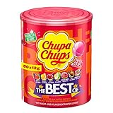 BEST OF CHUPA CHUPS: Die bunten Lutscher in den Geschmacksrichtungen Cola, Milky und Fruit und lassen keine Wünsche offen. Die Sortierung der Lutscher variiert produktionsbedingt, da die Packung maschinell befüllt wird