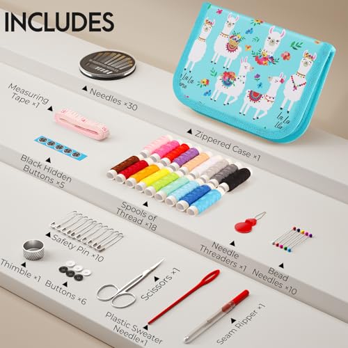image for Coquimbo Sewing Kit for Adults, Traveler, Beginner, Emergency, Portabl
