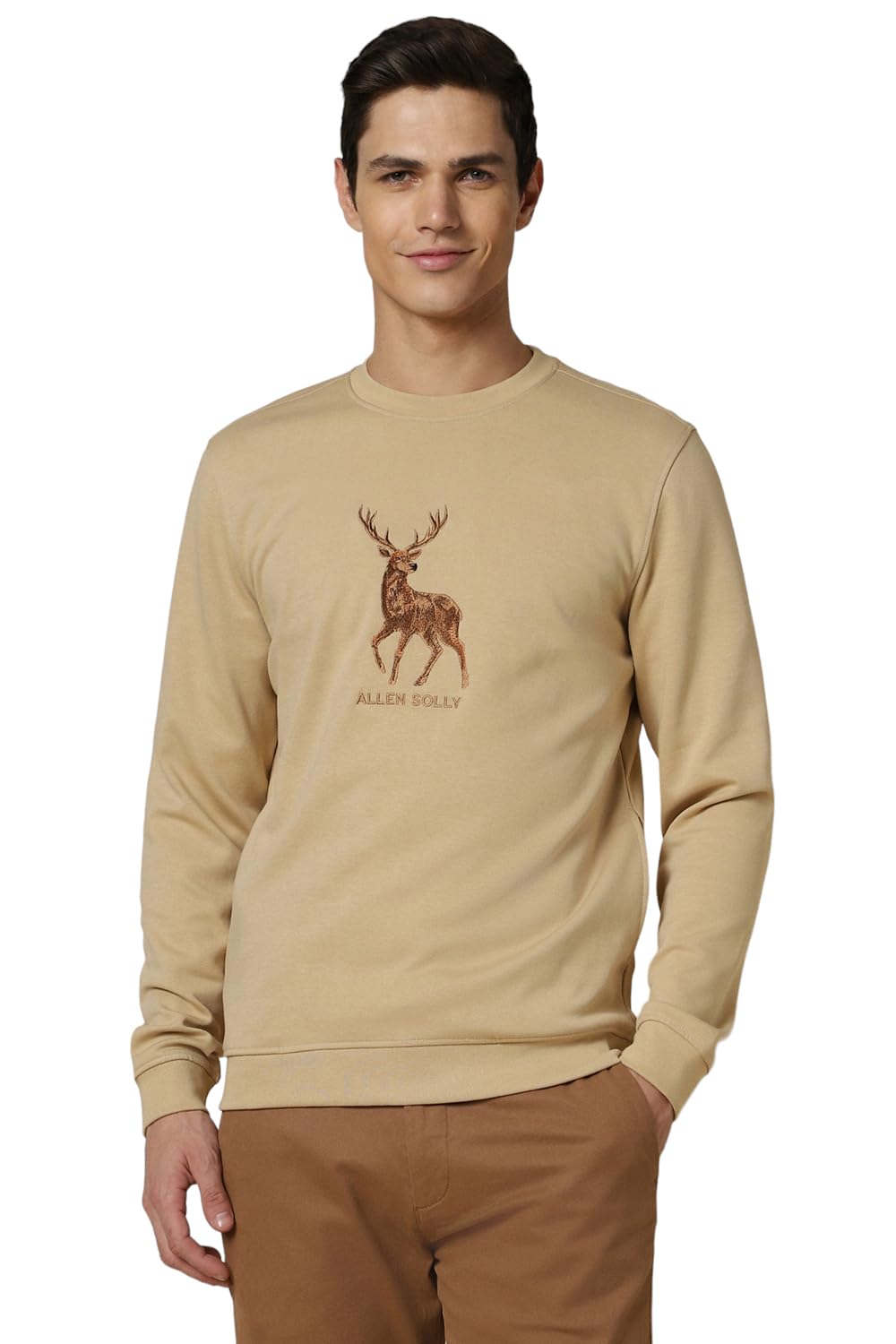 Men's Crew Neck Full Sleeves Regular Fit Casual Sweatshirt-image-11