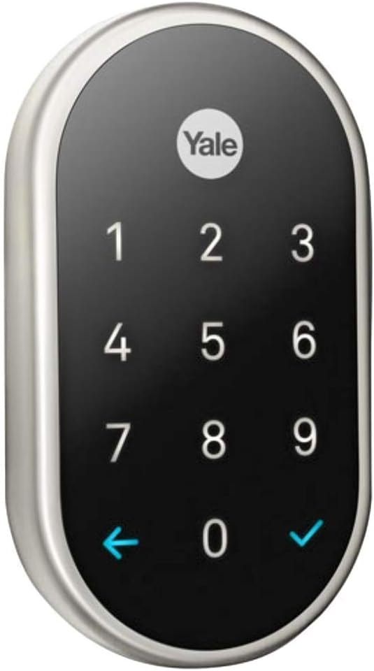 Google Nest x Yale Lock - Tamper-Proof Smart Lock for Keyless Entry - Keypad Deadbolt Lock for Front Door - Oil Rubbed Bronze