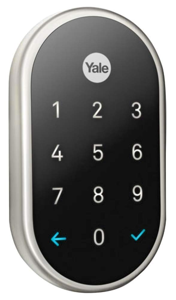 Google Nest x Yale Lock - Tamper-Proof Smart Lock for Keyless Entry - Keypad Deadbolt Lock for Front Door - Oil Rubbed Bronze