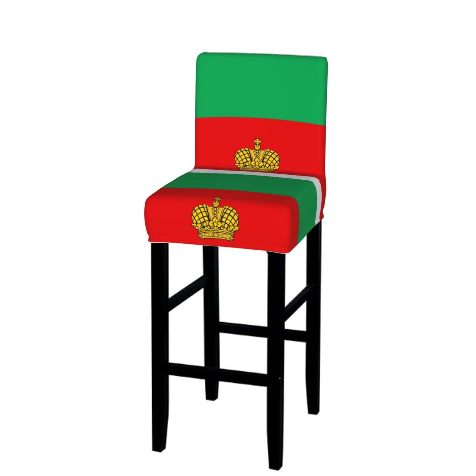 CNTDBU Flag of Kaluga Bar Stool Cover-Stretchy Chair Slipcover for Kitchen