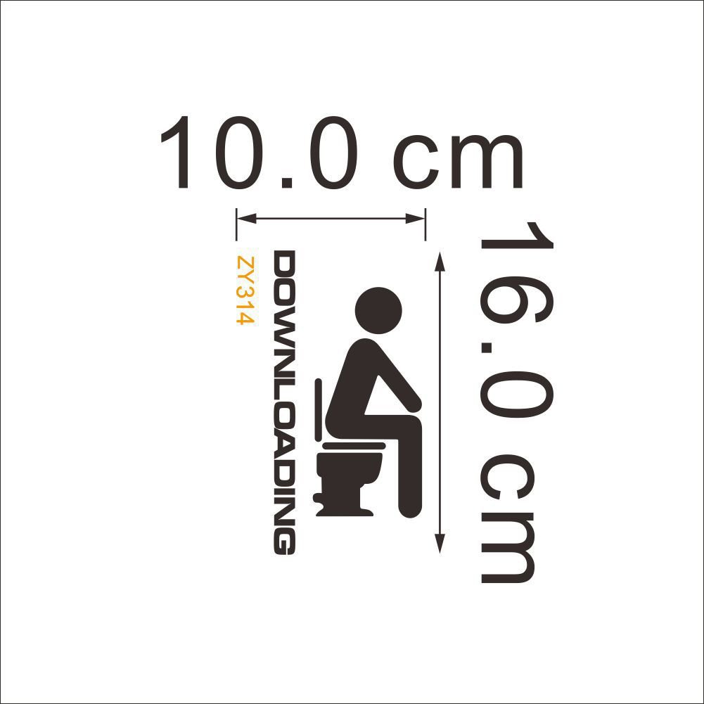 Wc Sliding Sticker Snapklik.com : Removable Vinyl Wall Sticker Downloading Wall Decal For ...