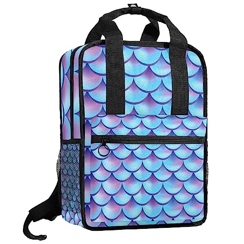 Sac à dos pour garçons motif sirène multicolore 35cm