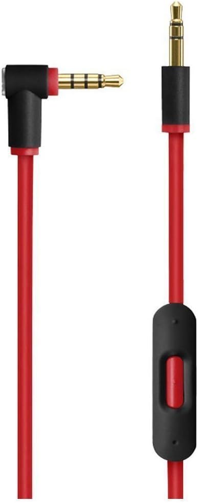 Replacement Cable/Wire For Beats By Dre Headphones Solo/Studio/Pro/Detox/Wireless-Red (Discontinued by Manufacturer)