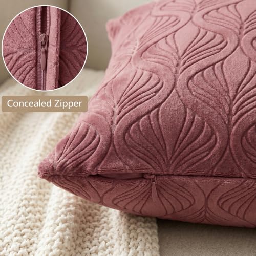 Image of Yellow Weaves Jacquard Cushion Covers | Sofa Cushion Covers | Throw Pillow Cover for Sofa, Couch, Living Room| Removable & Washable | 16x16 Inches, Set of 3 (Wine)