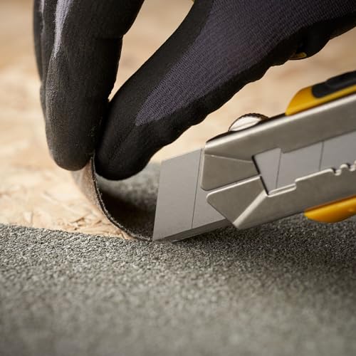 Stanley Abbrechklingen für Cuttermesser 1-11-325 (25 mm, gerade Schneide mit 7 abbrechbaren Segmenten, 0,55 mm Schneidstärke, 110 mm Klingenlänge, 20 Stück in einer Box) Silber