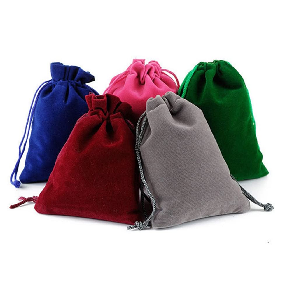 6 pezzi sacchetti di velluto 30 * 40 cm, sacchetti per gioielli con coulisse, sacchetti regalo in velluto a tunnel con coulisse, sacchetti regalo per dolci, sacchetti regalo per Natale, festa