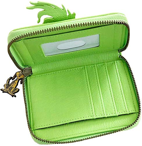 Loungefly x The Grinch Face Cosplay Faux Leather Zip-Around Wallet2