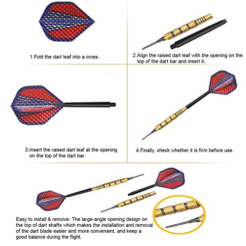 XAVSWRDE 100 Pz Freccette Punta in Plastica