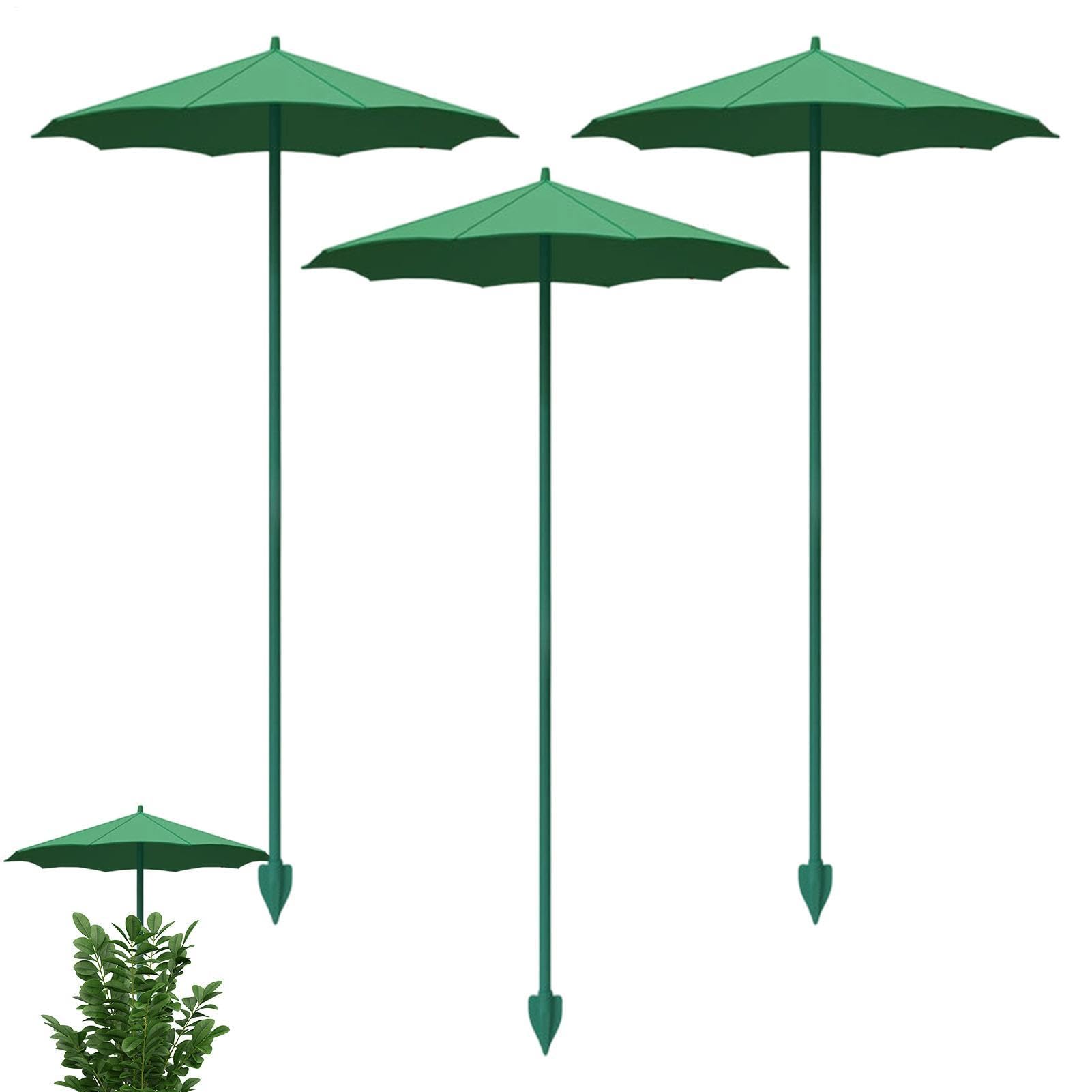 Plant Umbrella - 3 Pieces 34/44 Cm Garden Umbrella With Sun & Rain Protection - Flower Plants Protection Umberrala，Garden Umbrellas Shade For Potted Plantes And Gardens Beds
