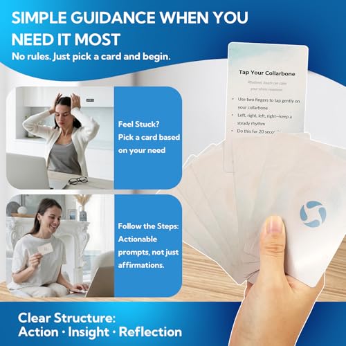 108 Mindfulness Cards for Coping Skills & Mind Brain Emotional Insight Cards - Somatic Therapy for Stress Relief & Anxiety - CBT, Grounding, Self Care Techniques for Teens | Adults | Therapists - Image 5