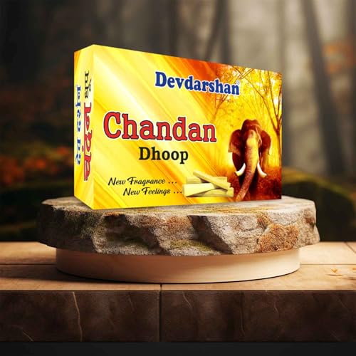 Image of Devdarshan Chandan Wet (Geela) Dhoop Sticks | 480 Sticks (Pack of 24 Units) | Sandalwood, Sacred Herbs (Jadi Buti) & Resins | Pure Fragrance & Charcoal-Free Incense | For Daily Pooja, Aarti & Festivals