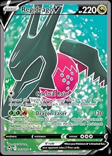 Regidrago V 183/195- Silver Tempest - Full Art - Pokemon Ultra Rare Card - Holo Foil