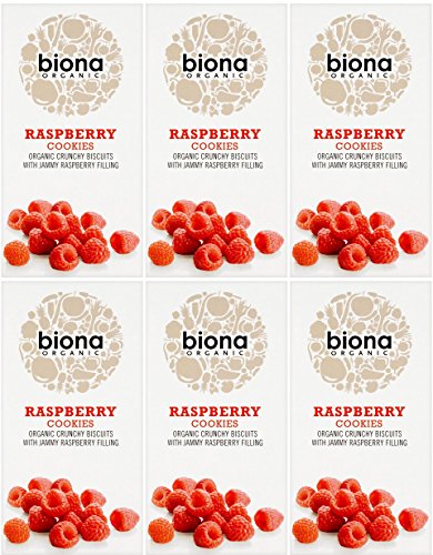 Biona Organic Raspberry Filled Cookies 175g-6 Pack image 2