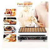 50 Sztuk Miniaturowych Holenderskich Maszyn Do Naleśników Dorayaki Baker Machine, Komercyjny Nieprzywierający Gofrownica Muffinek Z Podwójną Kontrolą Temperatury I Czasu Łatwe Płynne Gotowanie