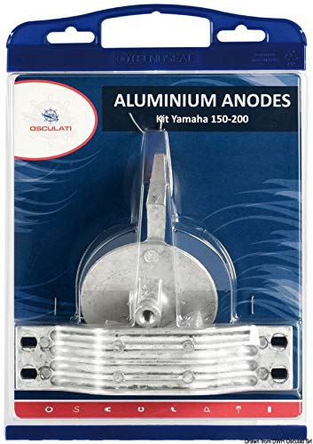 Kit anode hors-bords Yamaha 150 200 magnésium Osculati pour la prévention de l'électrolyse