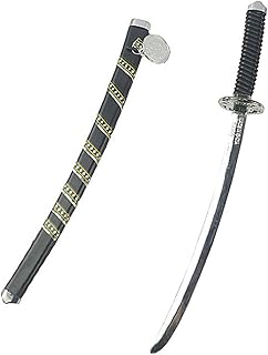 Amosfun Plastikowa japońska zabawka samurajska miecz Halloween przebranie rekwizyty dla dzieci zabawka nóż rekwizyty (mały rozmiar) na przyjęcia halloweenowe