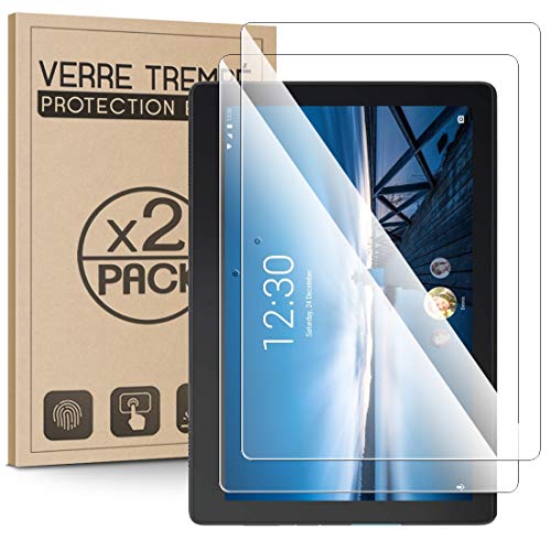 Protector de pantalla de cristal templado (dureza 9H, 3D Touch, 100% transparente), vidrio templado antiarañazos para Lenovo Tab E10 HD 10,1 pulgadas