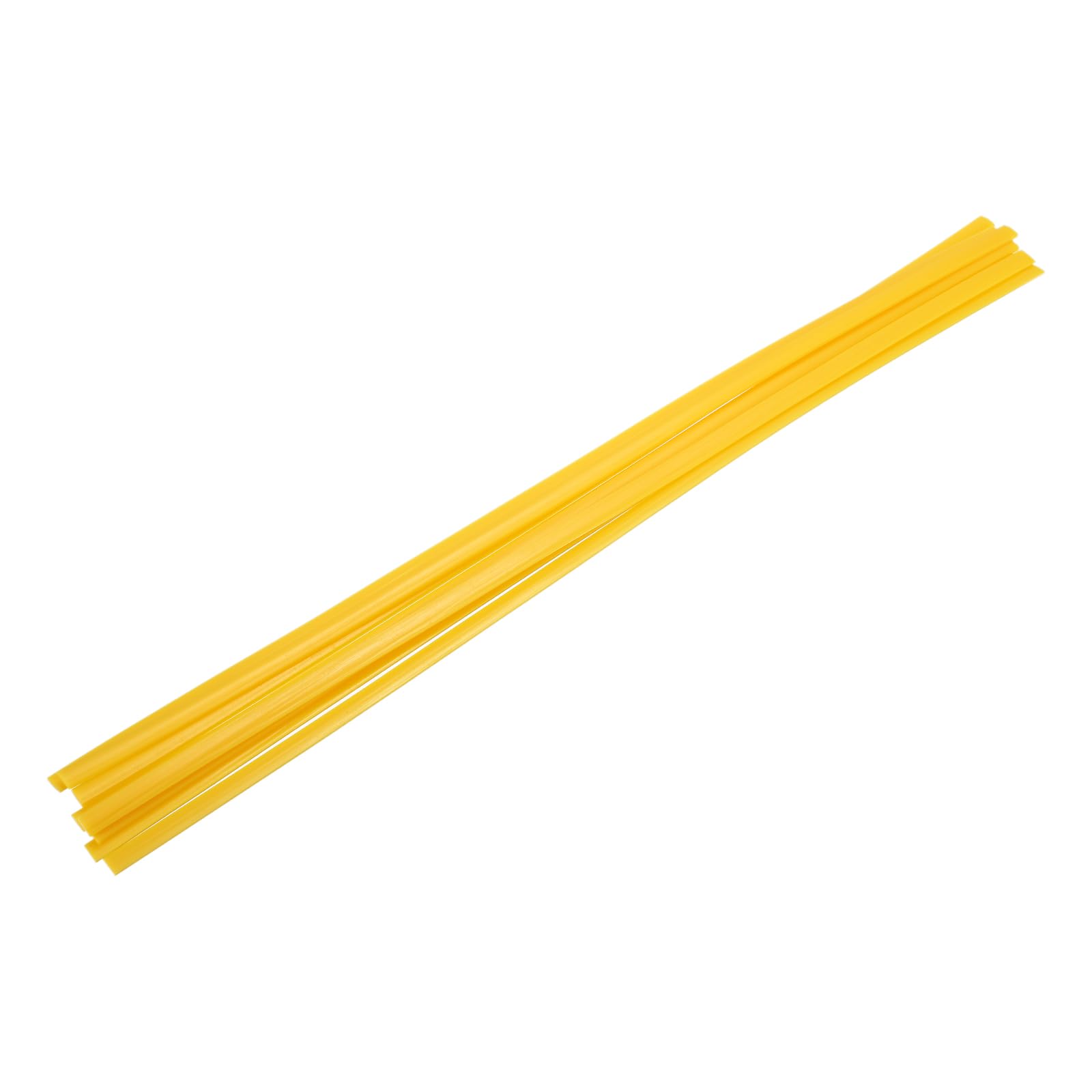 sourcing map 8 Pcs Yellow Plastic Welding Rods 9.5mm x 500mm HDPE Flat Ribbon Plastic Welding Strip for Repairing Water Tanks Forklift Pallets Trash Cans Transfer Troughs(0.4inch x 20inch)