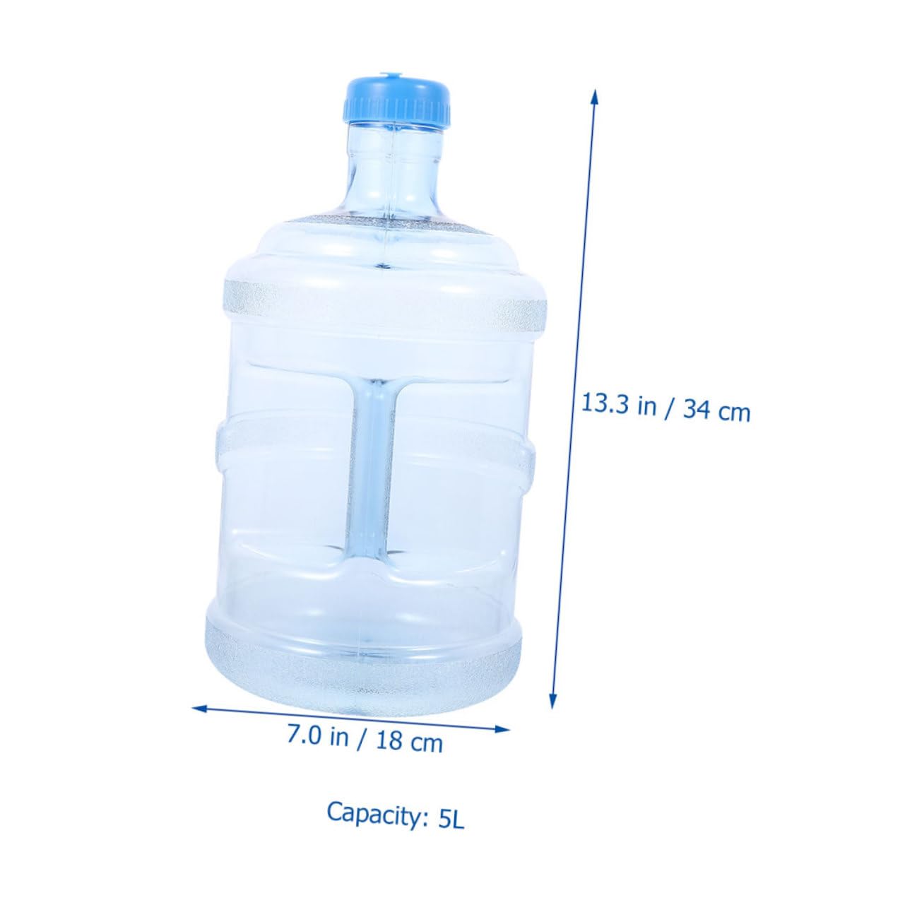 Hemoton 1 Set Portable Water Container for Camping Hiking Outdoor Activities Thick Mineral Water Jug with Mouth for Easy Filling Strong Handle for Comfortable Carrying