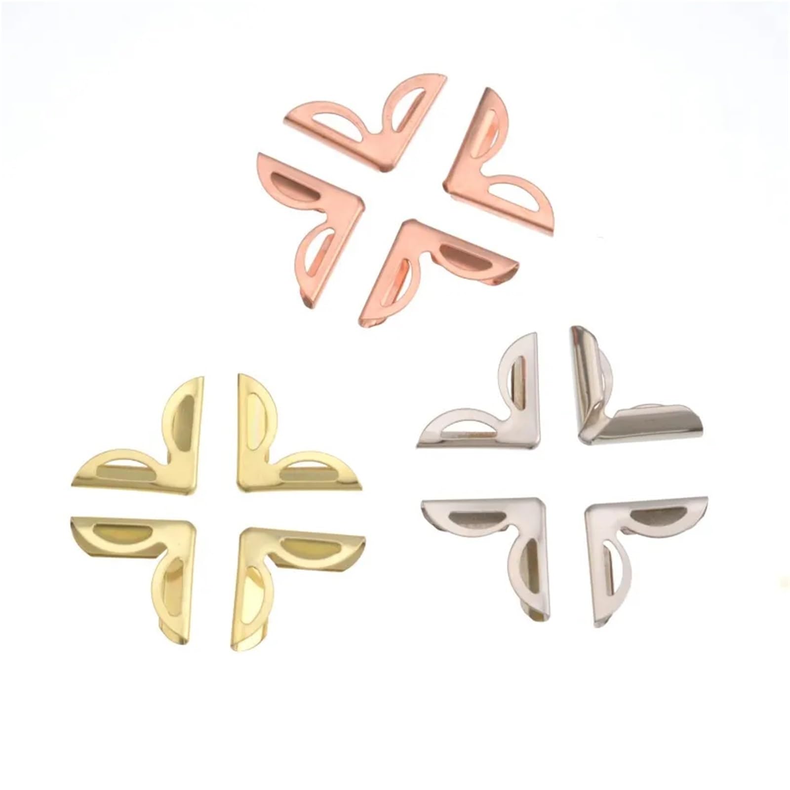 Angoli per foto, 500 pezzi, per album di ritagli, menù, cartelle, angoli protettivi (spessore 5 mm), 23 x 16 mm (grigio)