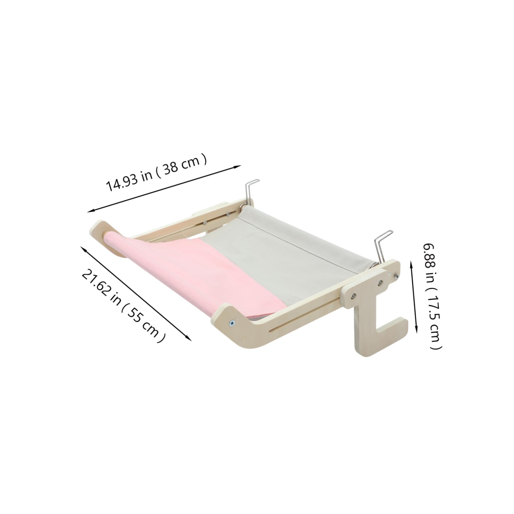 HANABASS Cat Window Hammocks for Indoor Cats Wooden Cat Bed Warm Perch Comfortable and Easy to Bed