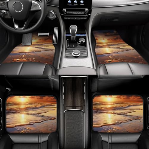 Tapis de voiture pour plage et soirée lot de 4 protections étanches