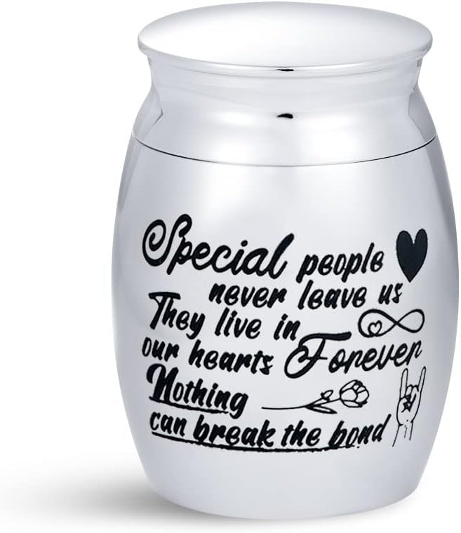 SBI Jewelry Small Urns for Human Ashes Adault Sister Brother Boyfriend Mum Husband Dad Grandma
