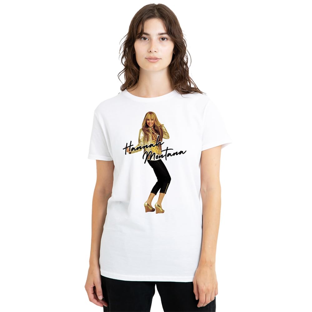 Disney Women's Hannah Montana Pose T-Shirt White - XXL