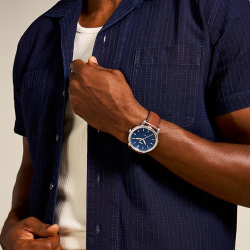 Image of Fossil Men's Minimalist Quartz Stainless Steel Three-Hand Watch for Men