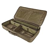 Tactical Padded Discreet Carbine Rifle Case Takedown Broken Down Upper & Lower Storage 26.0” L X 13.0” W X 3.0” T (Tan)