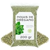 Hojas de Oregano para Infusion 200g - Te de Oregano a Granel - Infusion de Hierbas - Ideal para Pizza, Pasta y Carnes - Uso Culinario - Especia Aromatica (200 gr, Orégano)
