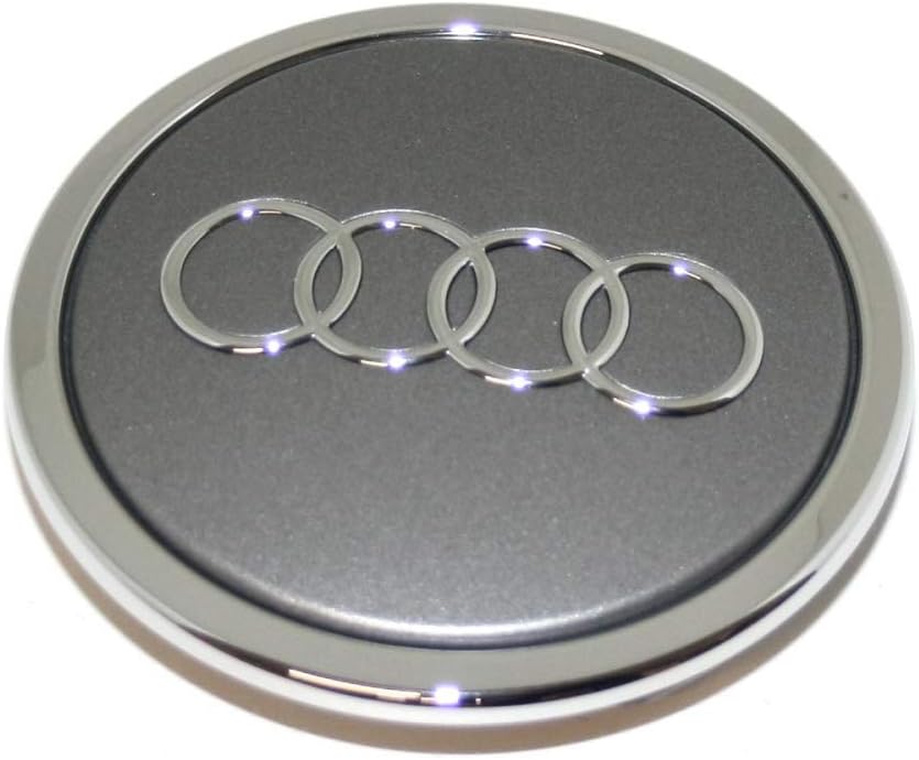 AUDI 4x Dynamische Nabendeckel für Felgen Original Zubehör | Nachrüstpaket | K-ELECTRONIC