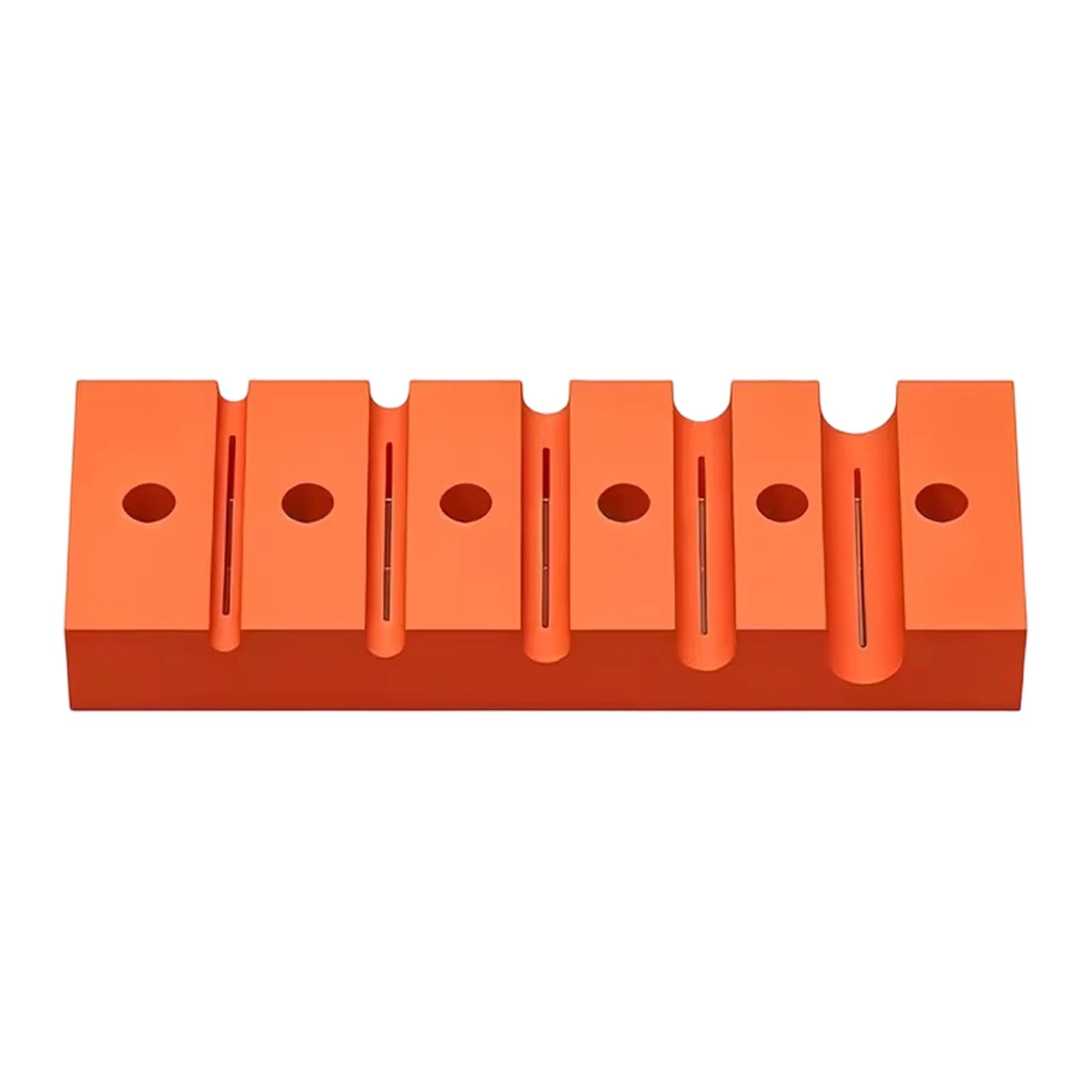 Cable Service Holder Aid Polymer Multi-Slot Wire Stripping Block 3.74in for Secure Manual Positioning and Home Tasks Wire Holder Jig Cable Guide Prep Aid Hand Setup Slot Guide Fixing Stand Appliance