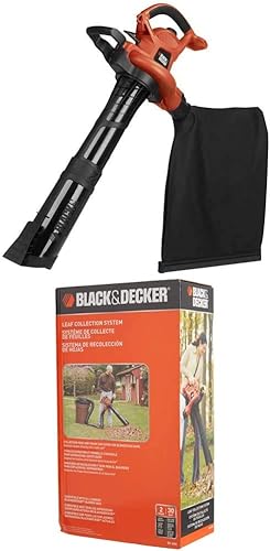Miniatura 2 de BLACK+DECKER Soplador de hojas eléctrico 3 en 1 con accesorio limpiador de canalones de conexión rápida (BV6600 y BZOBL50)
