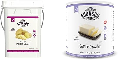 Augason Farms Dehydrated Potato Slices Shreds & Butter Powder 2 lbs 4 oz No. 10 Can