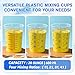 50 Pack Plastic Mixing Cups, 20 oz (600ml), Disposable Measuring Cups with 50 Wooden Mixing Sticks, Measurement ratios: 2:1, 3:1, 4:1, Suitable for Epoxy Resin, Liquid Measuring, and Paint
