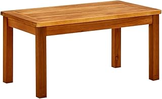 vidaXL Akazienholz Massiv Garten Couchtisch Gartentisch Beistelltisch Balkontisch Holztisch Teetisch Terrassentisch Gartenmöbel 70x40x36cm