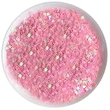 Art Craft Glitter, Star Shape Glitter Confetti for Handcrafts, Home Decoration DIY Cards, Party Festival, Nail Art- 0.35oz (10g) (Pink)