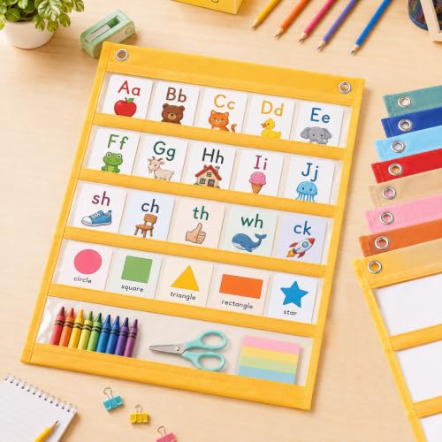 8PCS Groovy Retro Classroom Magnetic Learning Chart Squares Teacher Mini Learning Chart Management Back to School Resource for Homeschool Learning Preschool Office Schedule Activities Supply 16 x 14In - Image 3