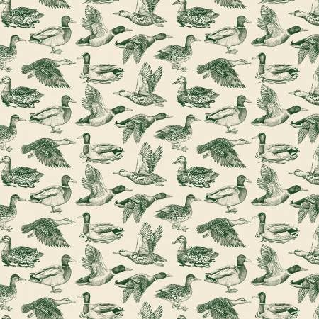 Cream Ducks Plaid Venture Club Throw Blanket by RBD Designers for Riley Blake