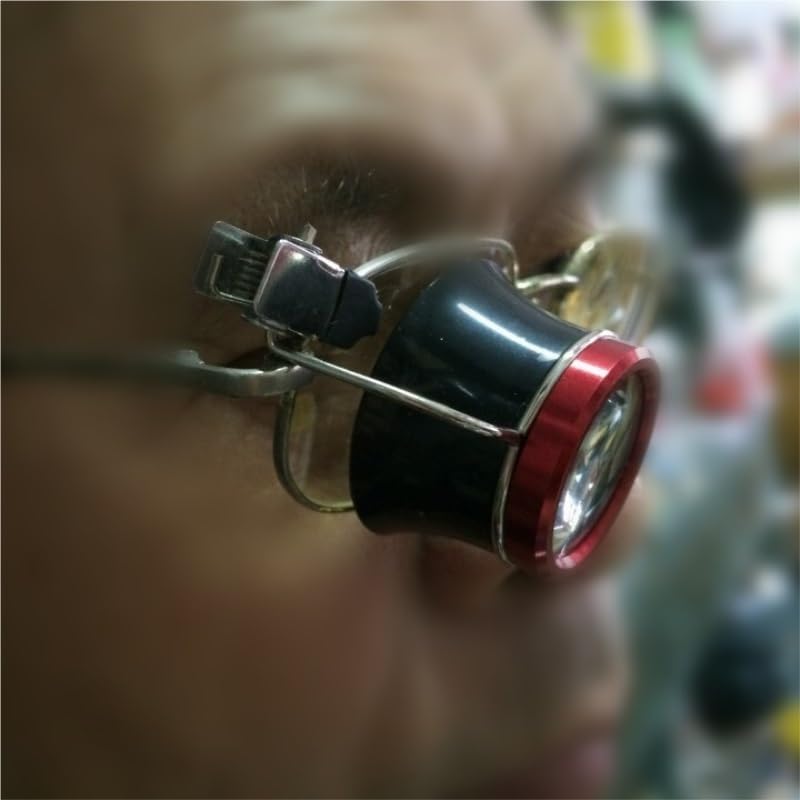VIDI 5X Clip-On Eye Loupe Eyeglass Magnifier Magnifying Glass Lens for Repair Work