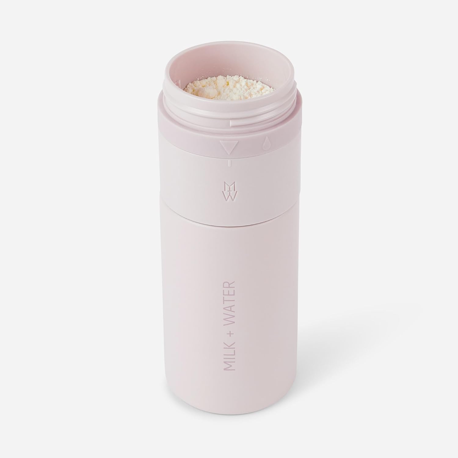 MILK & WATER All-in-One Stainless Steel Baby Bottle & Baby Formula Dispenser On the Go, Keeps Water Warm & Formula Fresh, Leak Proof Bottle, Formula Holder & Anti Colic Nipple – 3+ Months 9oz(Pink)